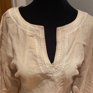 Rori Ann tunic blouse NWT xl tan
